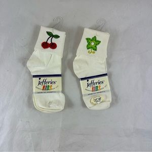 Jefferies Kids Socks two pair sock size 7-8 1/2 Shoe size 9-1 1/2.